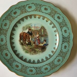 #4 Decorator Plate JKW Bavarian Porcelain